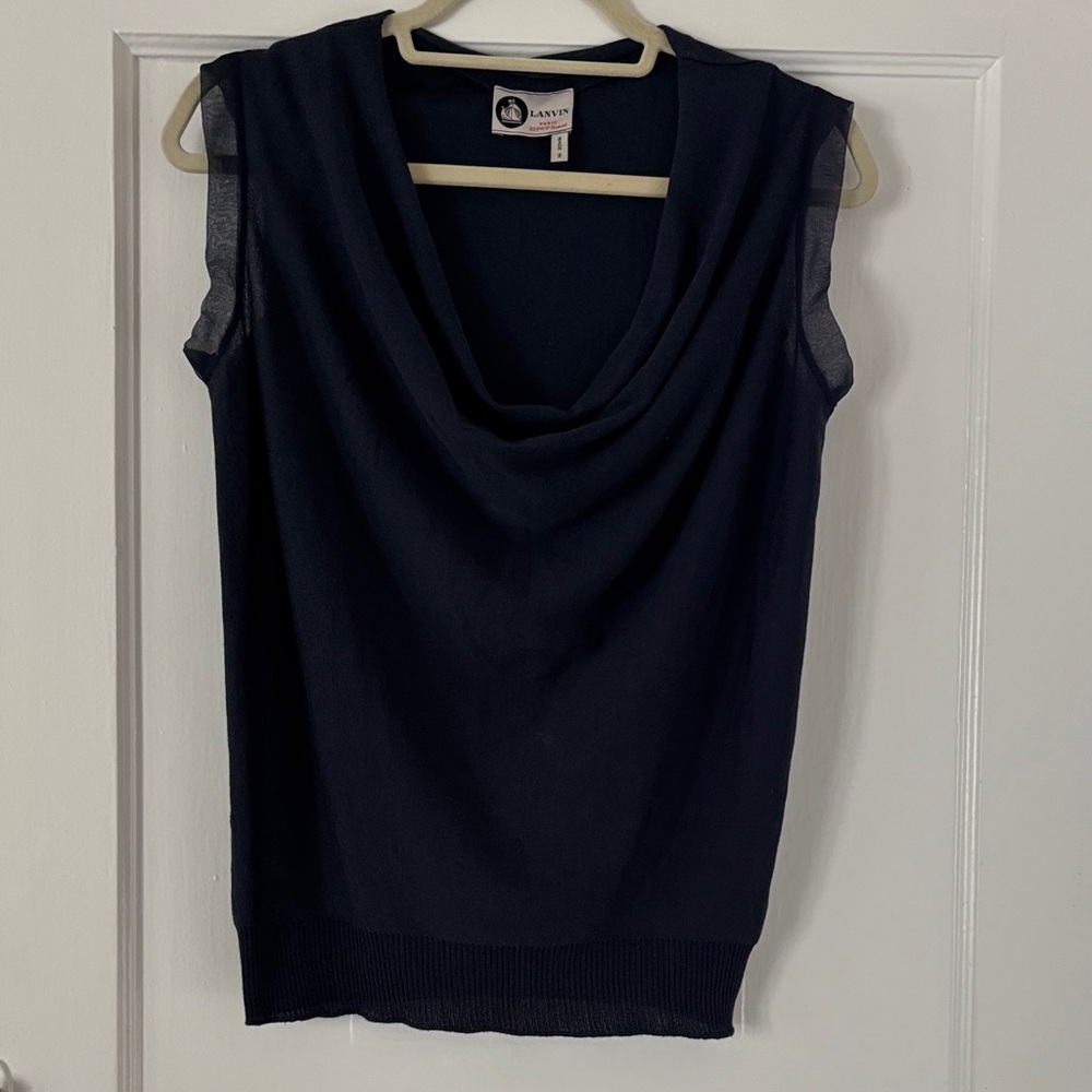 Lanvin Blue and Cream Label‎